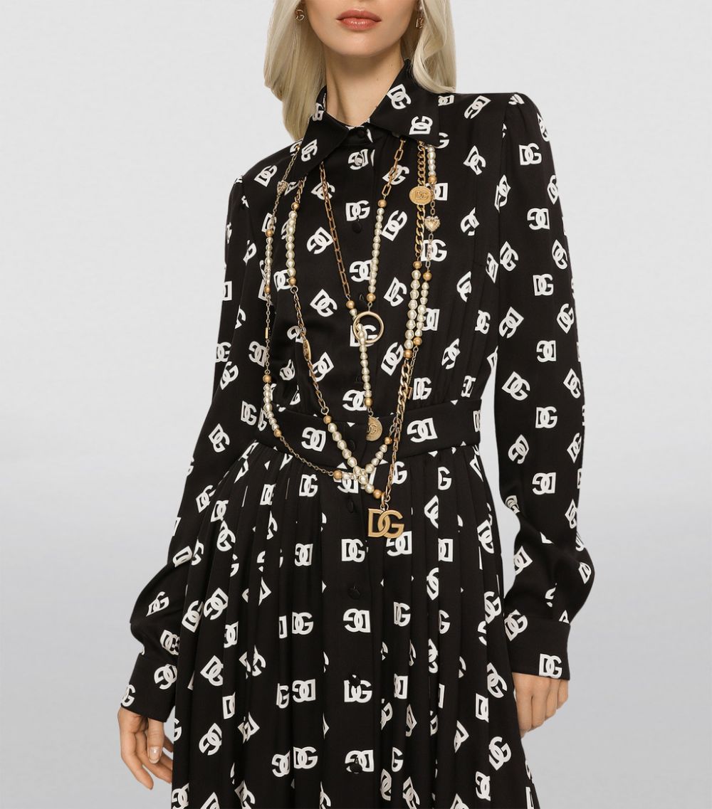 Dolce & Gabbana Dolce & Gabbana Dg Millennials Shirt Midi Dress