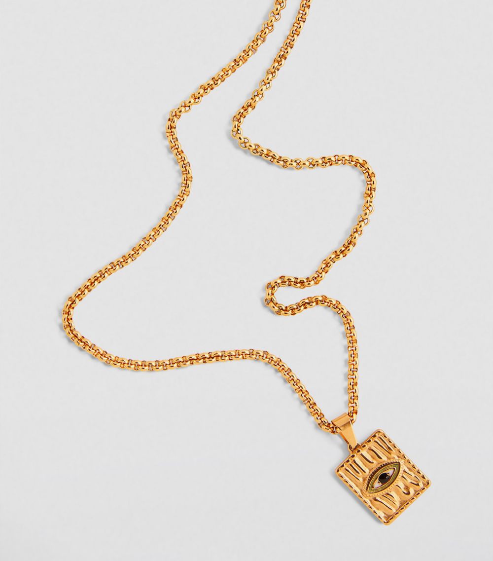 Nialaya Jewelry Nialaya Jewelry Gold-Plated Evil Eye Necklace
