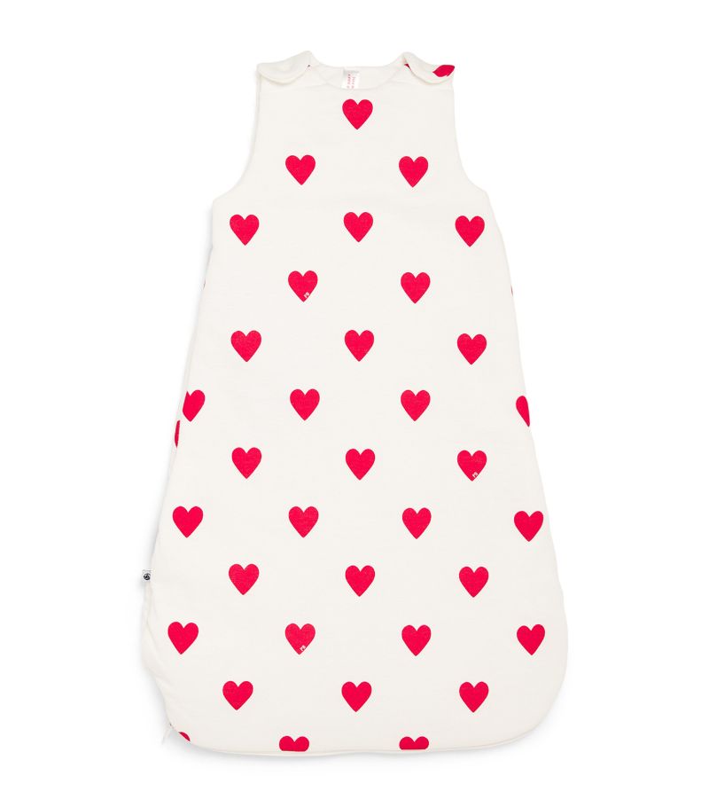  Petit Bateau Heart Print 2 Tog Sleeping Bag