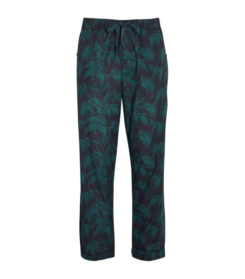 Desmond & Dempsey Desmond & Dempsey Byron Palm Print Pyjama Bottoms