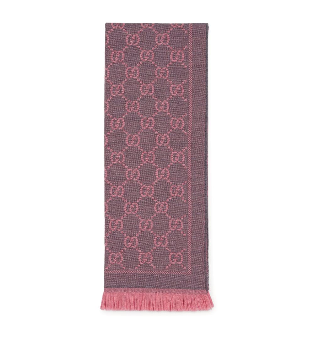 Gucci Gucci Jacquard Gg Supreme Scarf