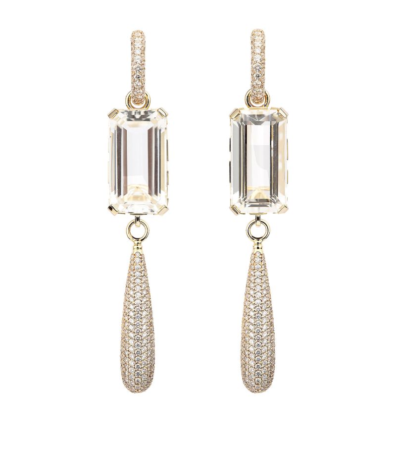 Engelbert Engelbert Yellow Gold And Diamond Ny-66 Drop Earrings