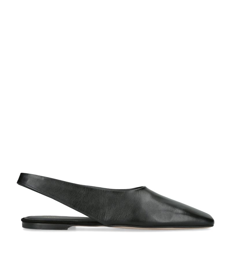 neous Neous Leather Atlas Slingback Flats