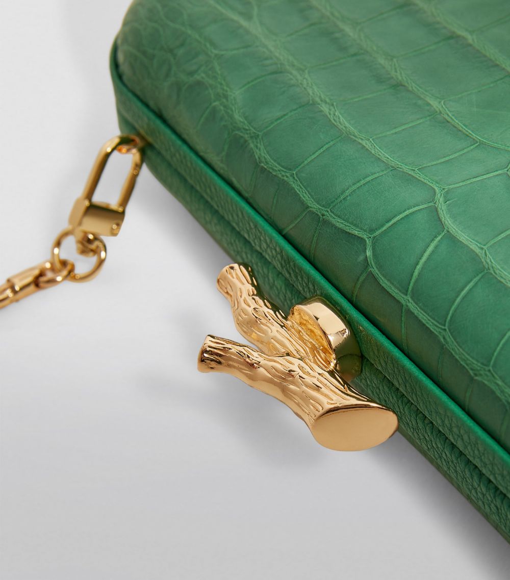 Maria Oliver Maria Oliver Alligator Emilia Clutch Bag