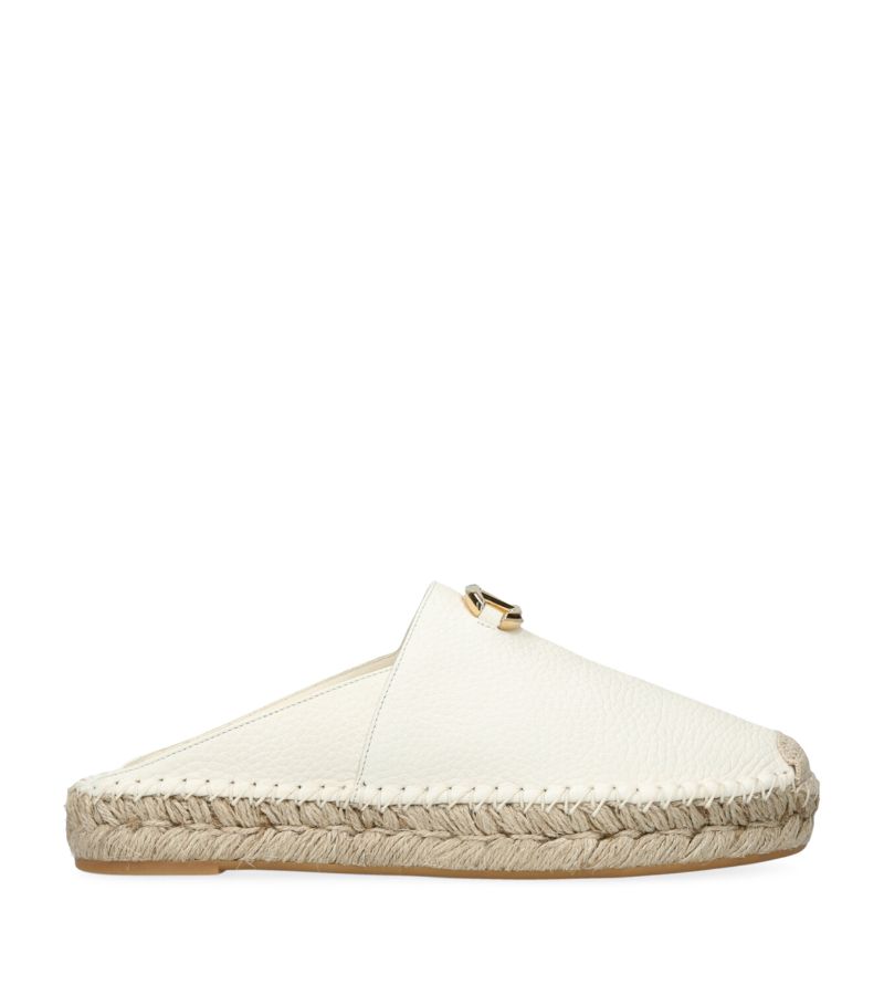 VALENTINO GARAVANI Valentino Garavani Leather Vlogo Moon Espadrilles