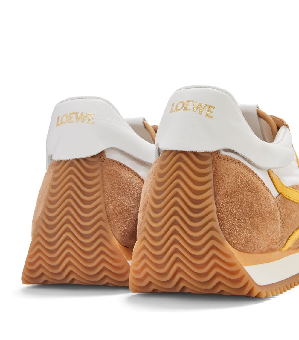 Loewe Loewe Suede-Panel Flow Runner Sneakers