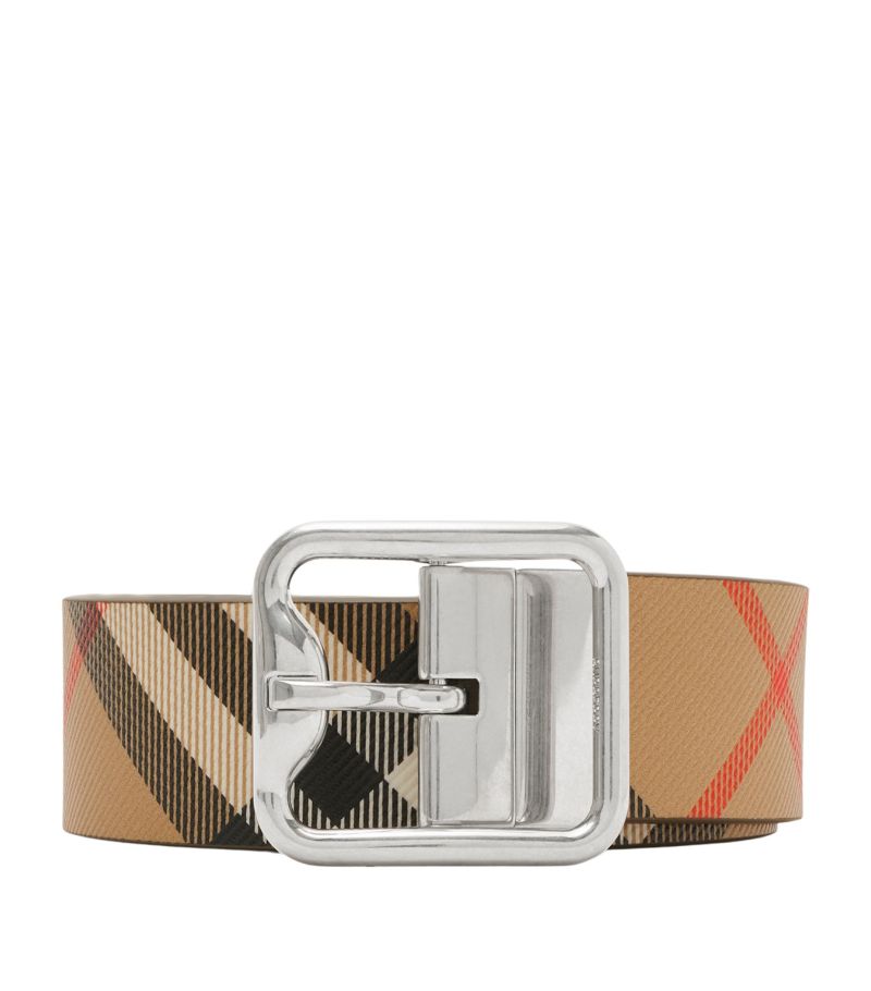 Burberry Burberry Reversible Check B Buckle Belt