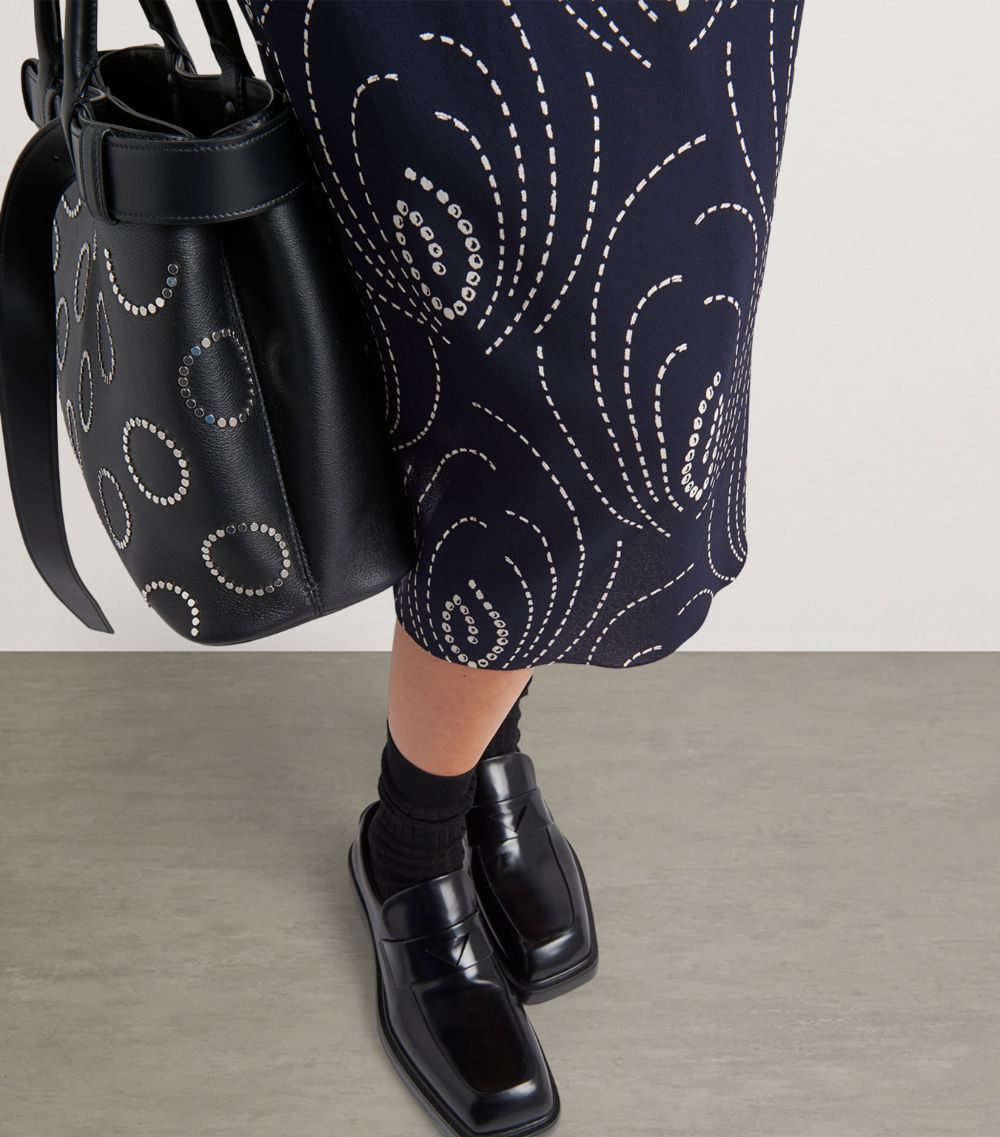 Prada Prada Printed Sablé Pencil Skirt