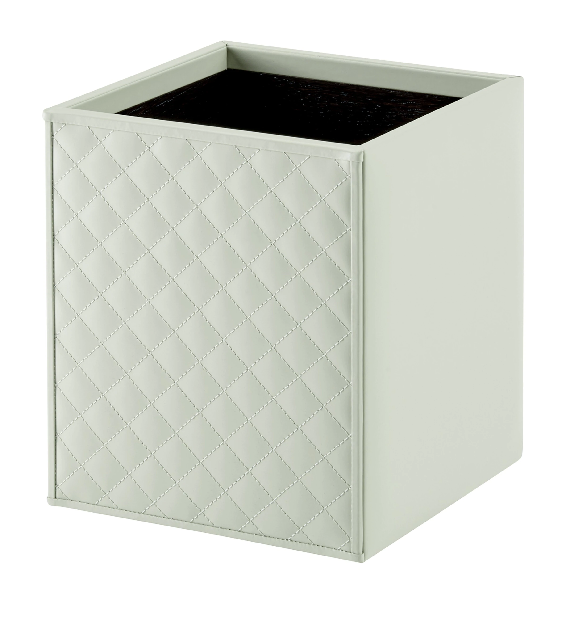 Riviere Riviere Leather Ivo Diamonds Waste Basket