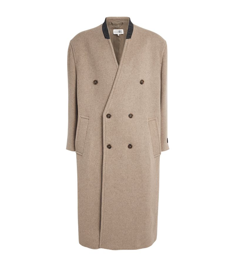 MM6 Maison Margiela Mm6 Maison Margiela Wool-Blend Collarless Coat