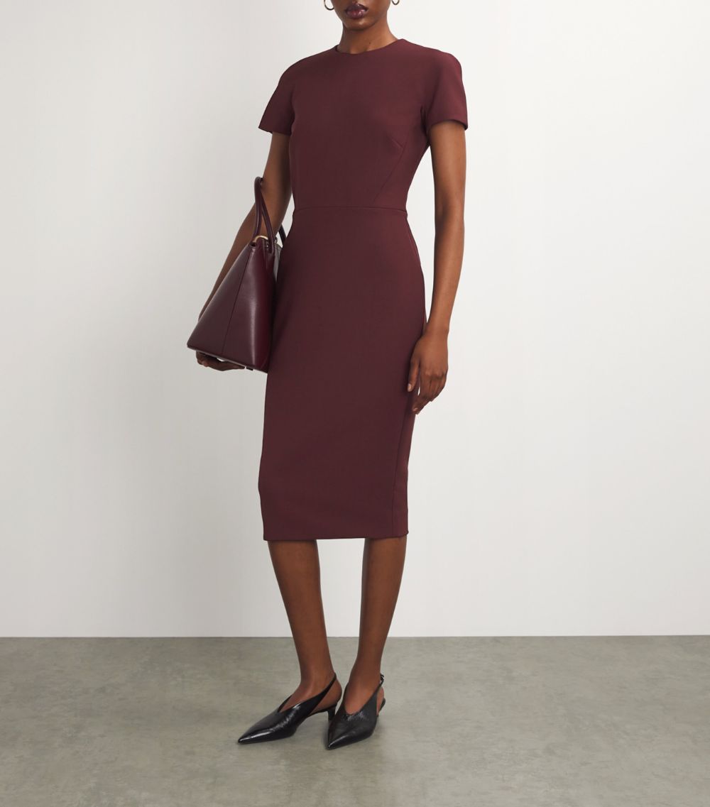 Victoria Beckham Victoria Beckham Fitted T-Shirt Midi Dress