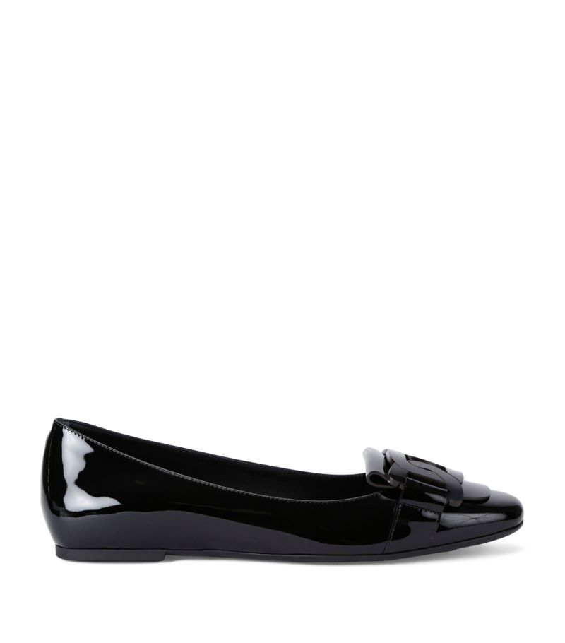 Tod's Tod'S Leather Gomma Patta Ballet Flats