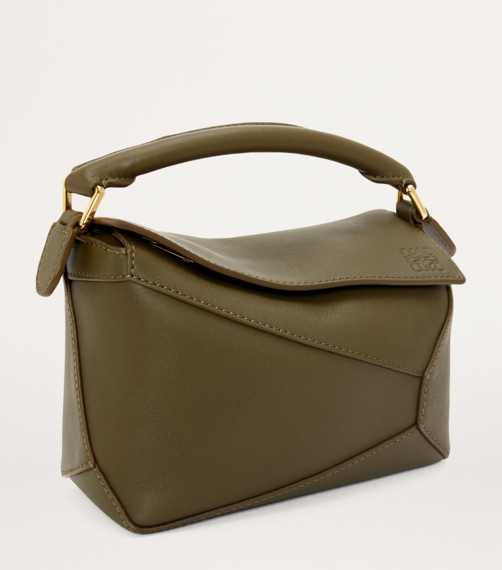 Loewe Loewe Mini Leather Puzzle Edge Top-Handle Bag