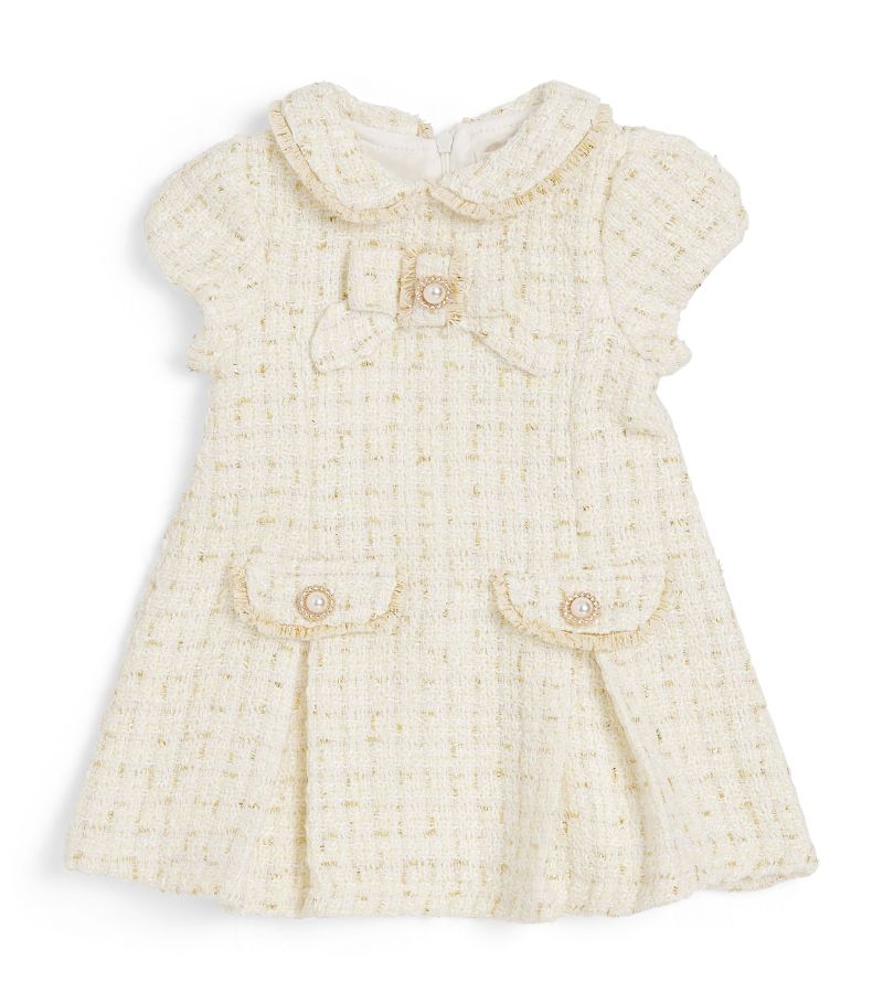 Patachou Patachou Tweed Short-Sleeve Dress (6-18 Months)