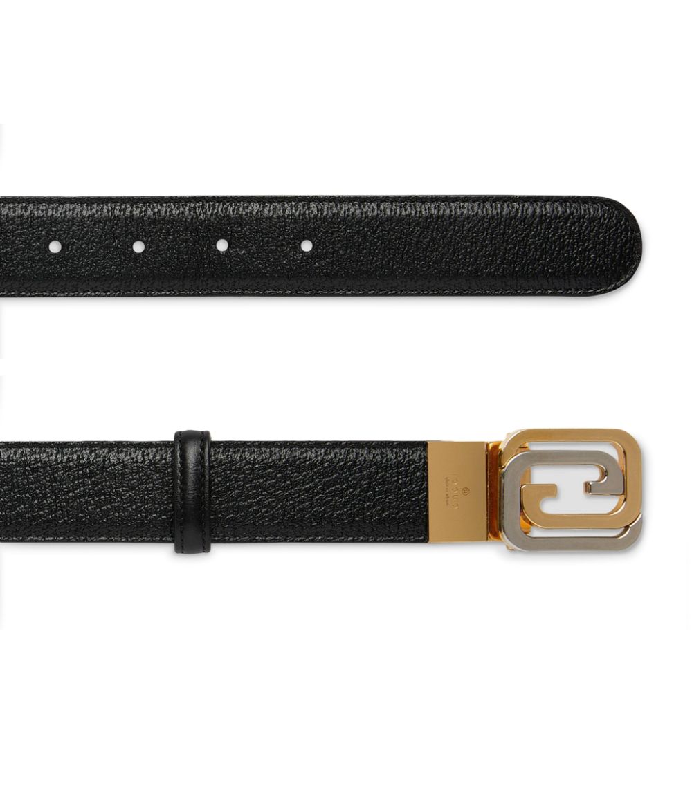 Gucci Gucci Leather Reversible Belt