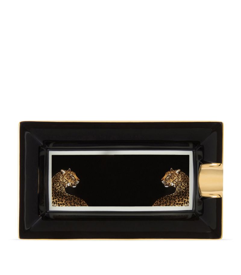  Dolce & Gabbana Casa Porcelain Leopard Ashtray