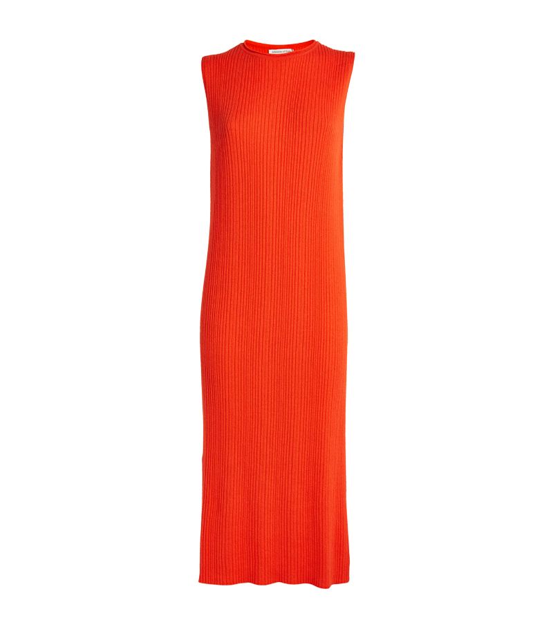 Johnstons Of Elgin Johnstons Of Elgin Cashmere Ribbed Midi Dress