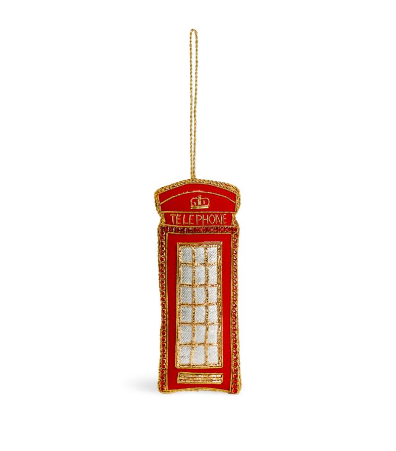 Tinker Tailor Tinker Tailor Beaded Telephone Box Tree Decoration