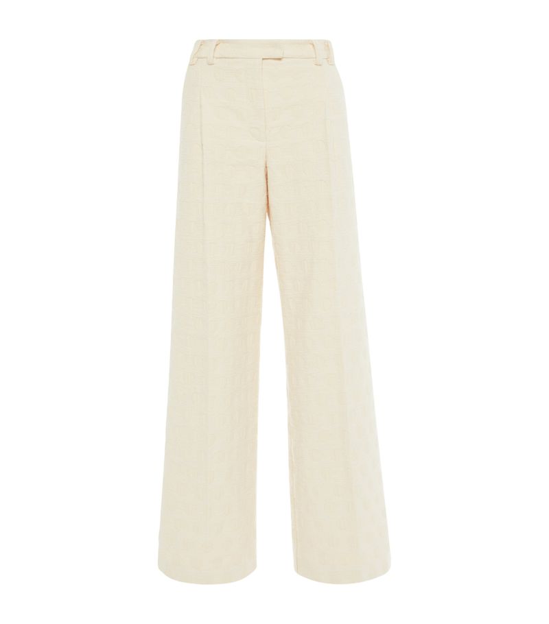 La Doublej La Doublej Cotton Jacquard La Comasca Trousers