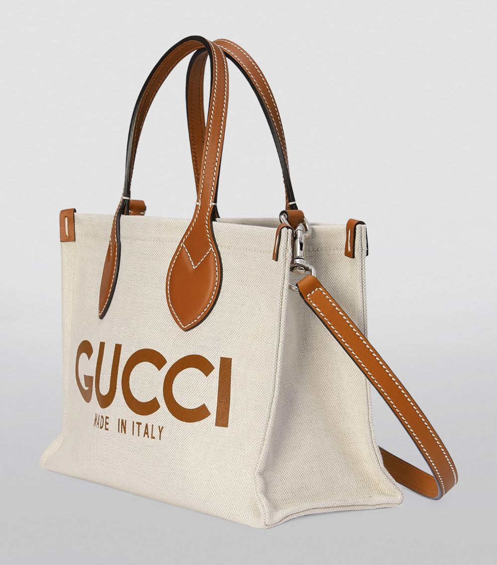 Gucci Gucci Canvas Logo Tote Bag