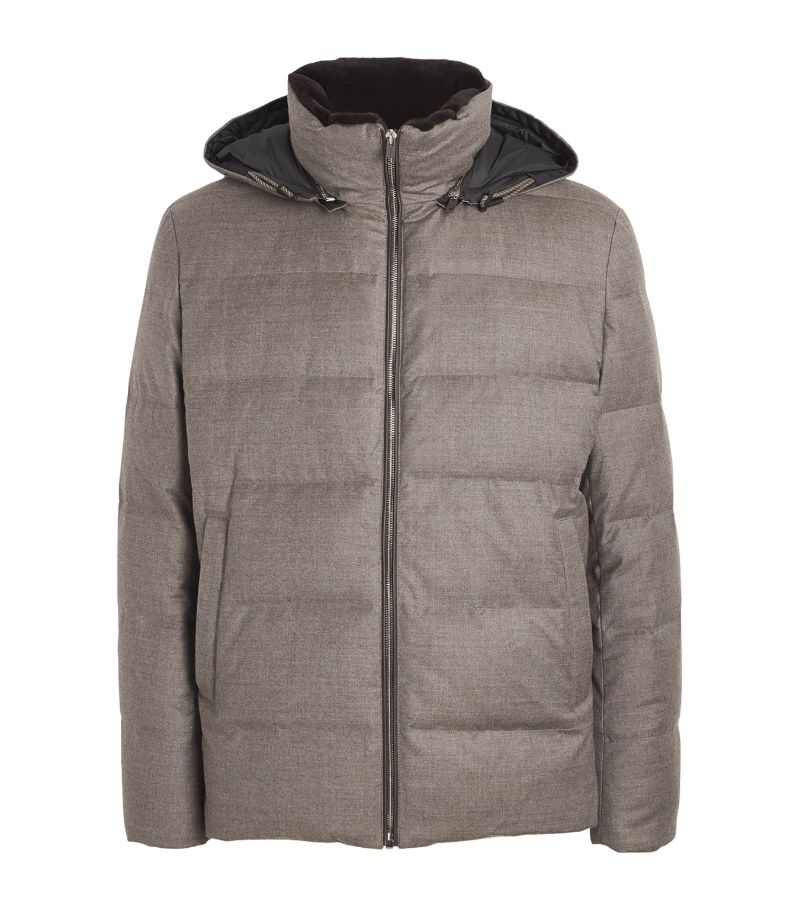 Yves Salomon Yves Salomon X Loro Piana Wool-Silk Puffer Jacket