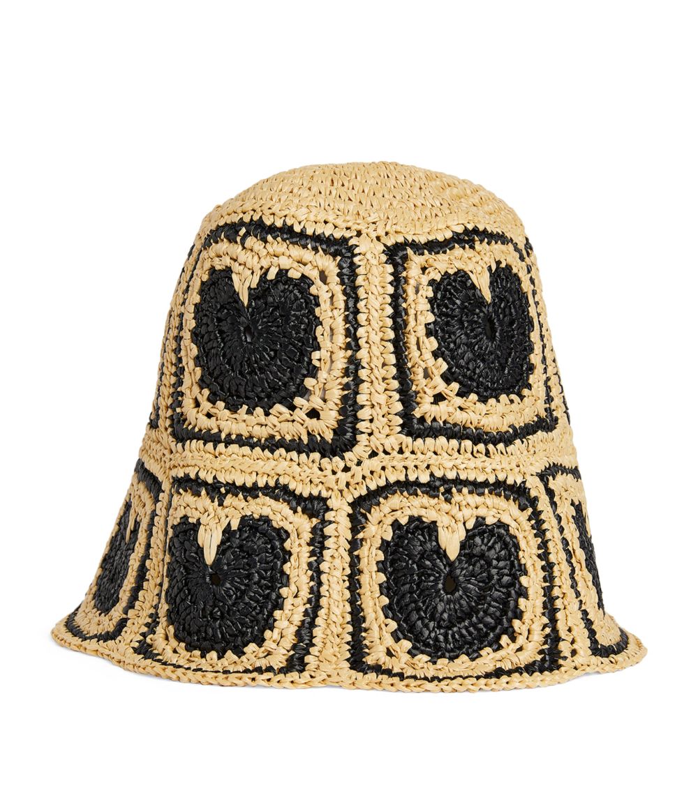 Stella McCartney Stella McCartney Crochet Heart Bucket Hat