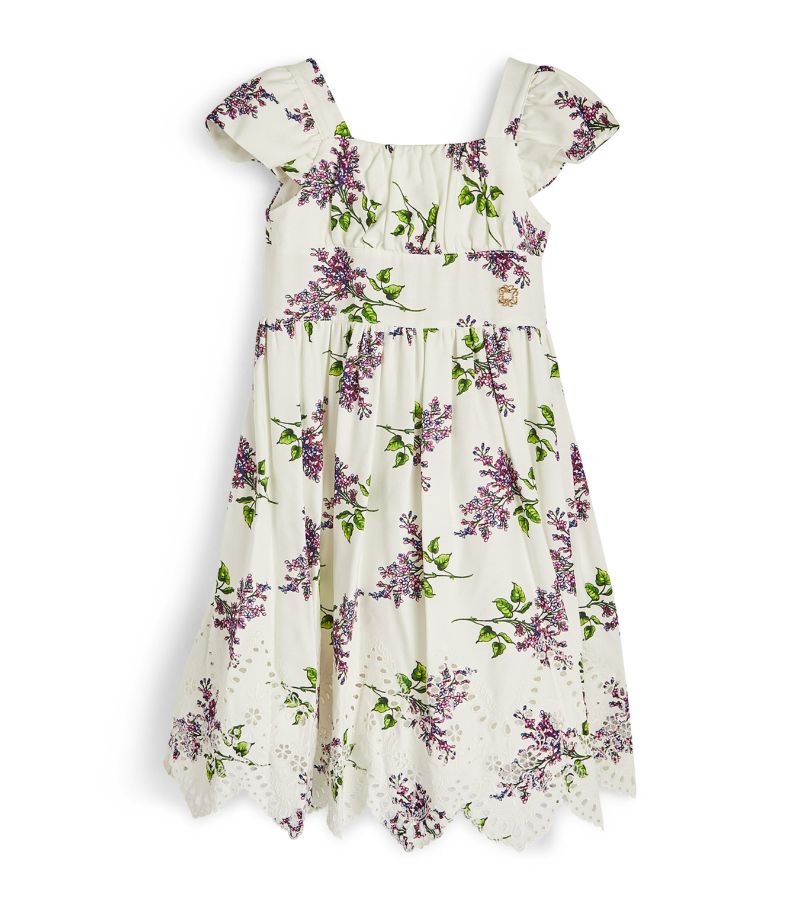 Elie Saab Junior Elie Saab Junior Embroidered Floral Print Dress (4-16 Years)