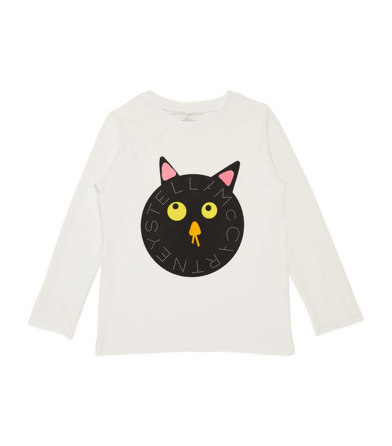 Stella McCartney Kids Stella Mccartney Kids Organic Cotton Cat T-Shirt (2-14 Years)