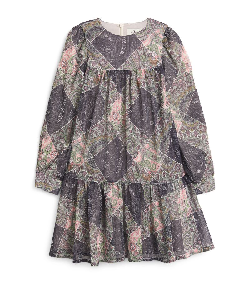  Etro Kids Printed Tiered Dress (4-16 Years)