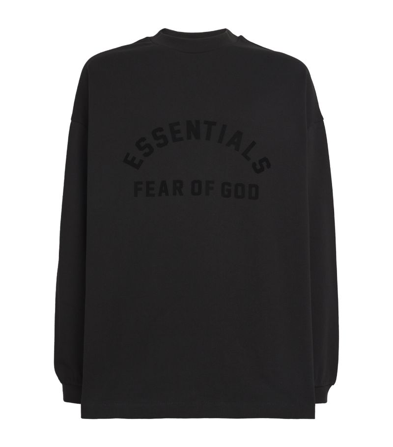 Fear Of God Essentials Fear Of God Essentials Long-Sleeve Oversized Logo T-Shirt