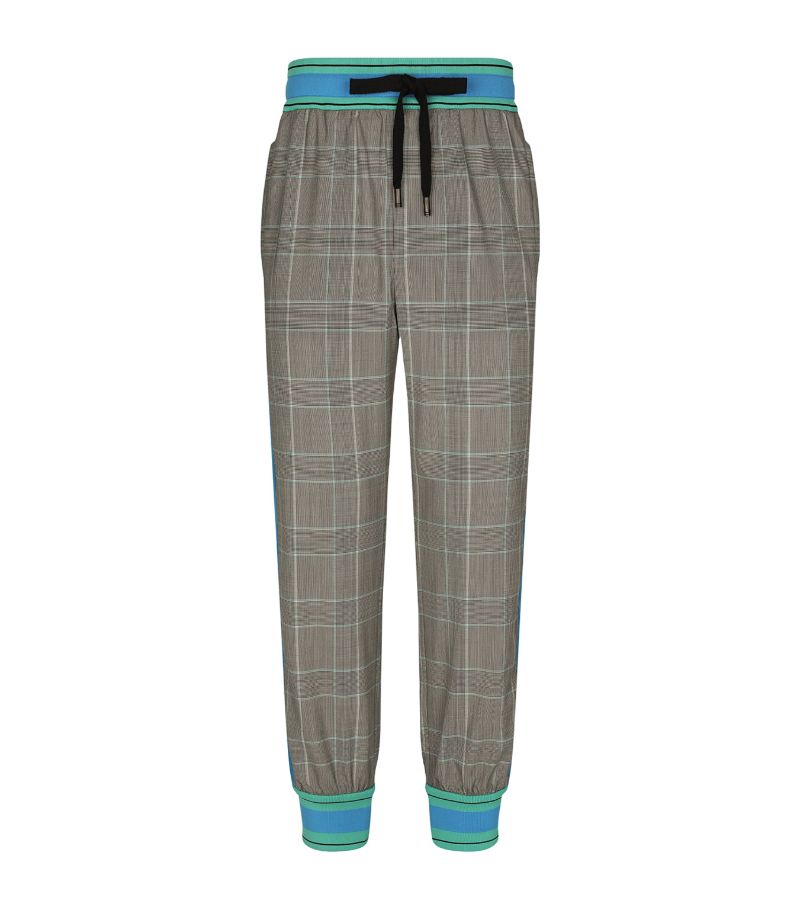 Dolce & Gabbana Dolce & Gabbana Contrast-Trim Check Trousers