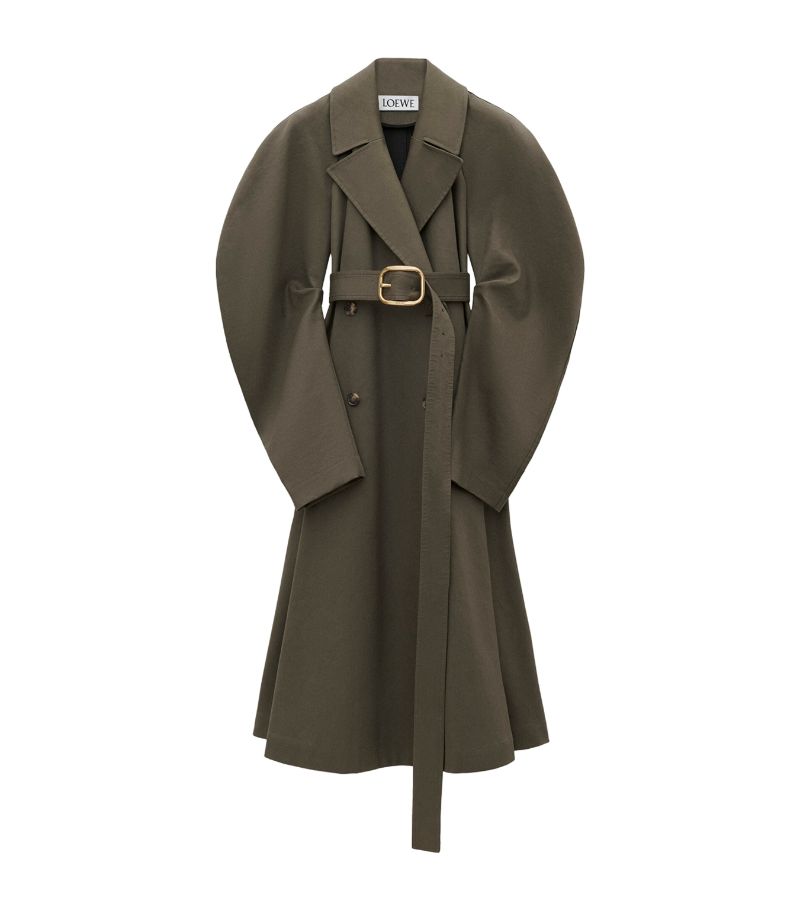 Loewe Loewe Cotton Drill Trench Coat