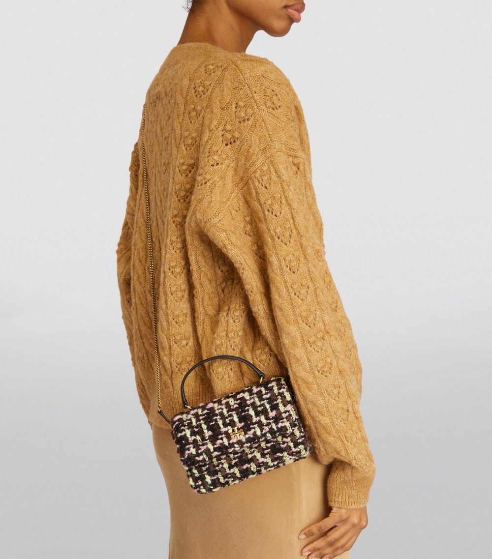 Tory Burch Tory Burch Mini Tweed Kira Top-Handle Bag