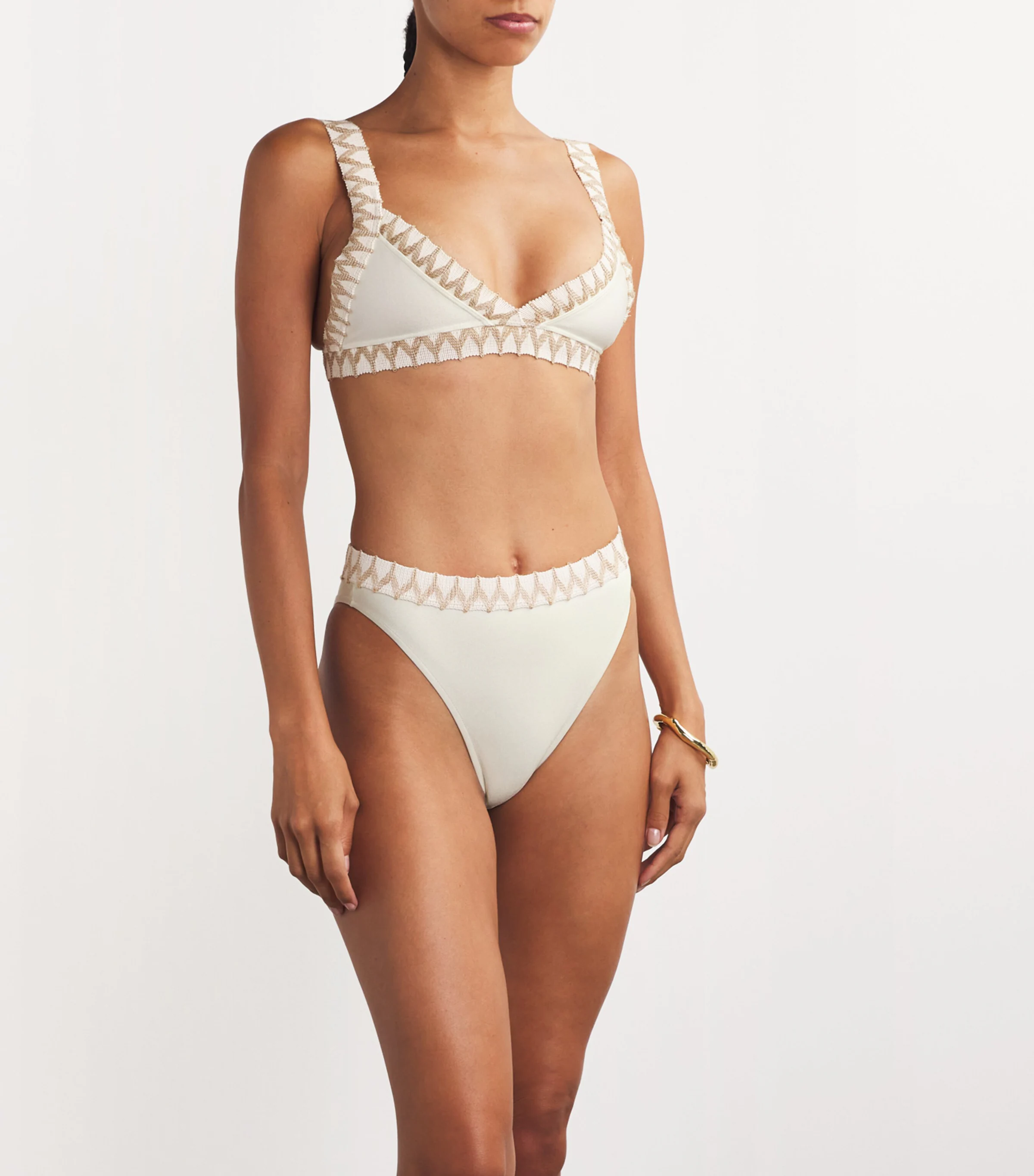 Patbo PatBo Jute-Trim Bikini Bottoms