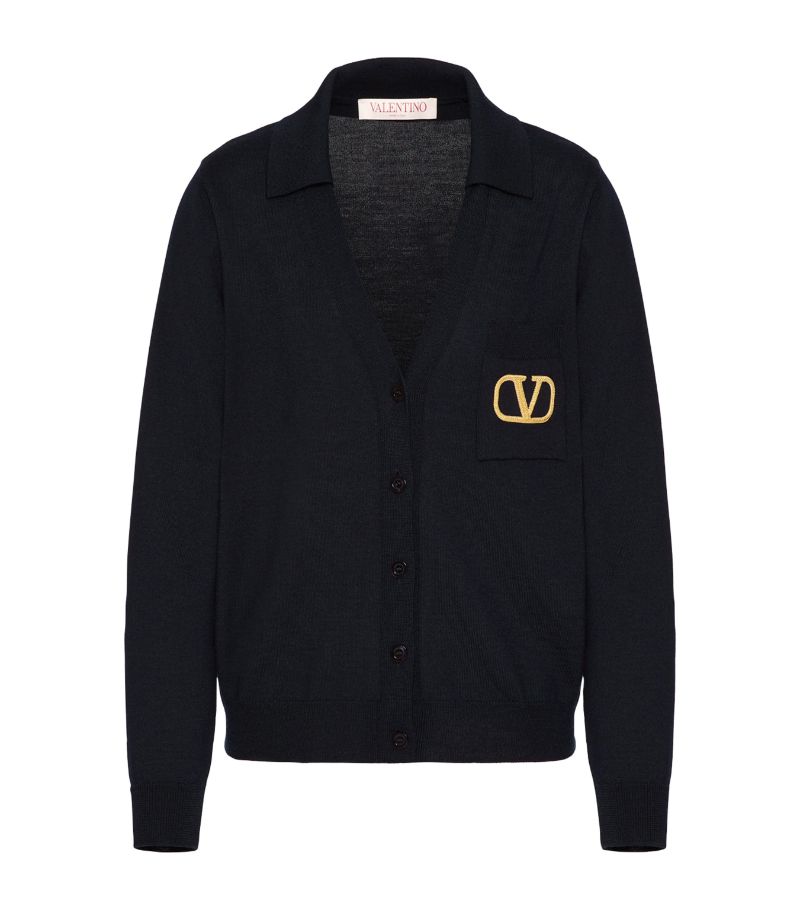 VALENTINO GARAVANI Valentino Garavani Virgin Wool Vlogo Signature Cardigan