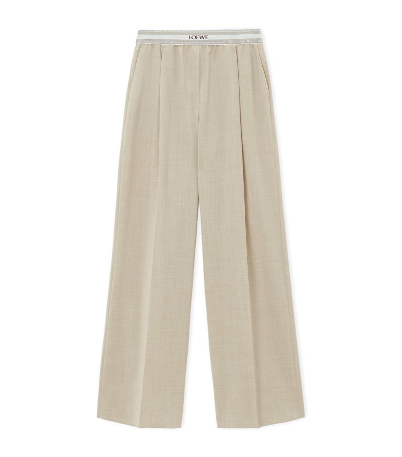 Loewe Loewe Wool-Blend Logo Trousers