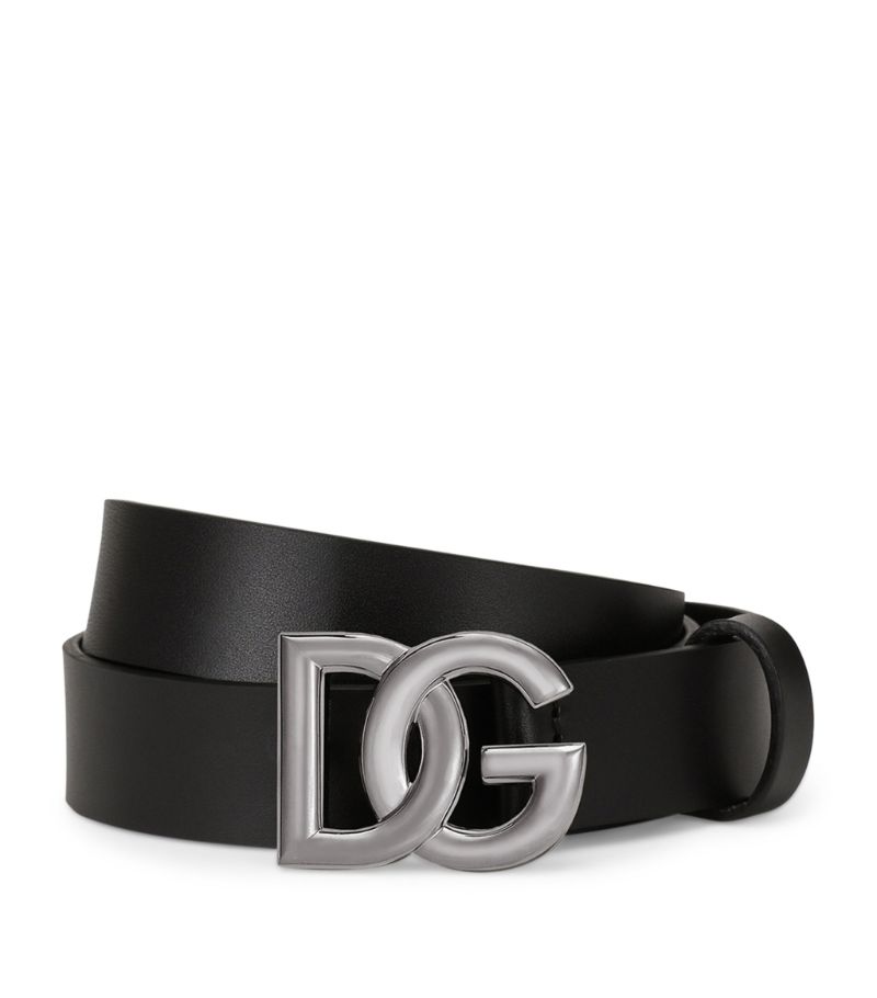 Dolce & Gabbana Dolce & Gabbana Leather Logo Belt