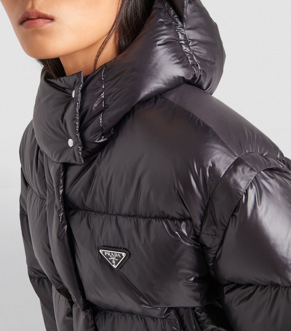 Prada Prada Crop Re-Nylon Puffer Jacket