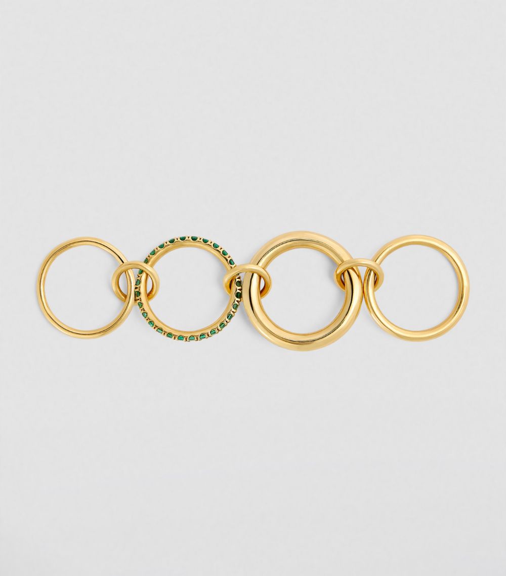 Spinelli Kilcollin Spinelli Kilcollin Yellow Gold And Emerald Janssen Ring