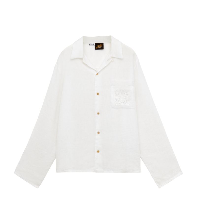 Loewe Loewe X Paula'S Ibiza Linen Logo Shirt