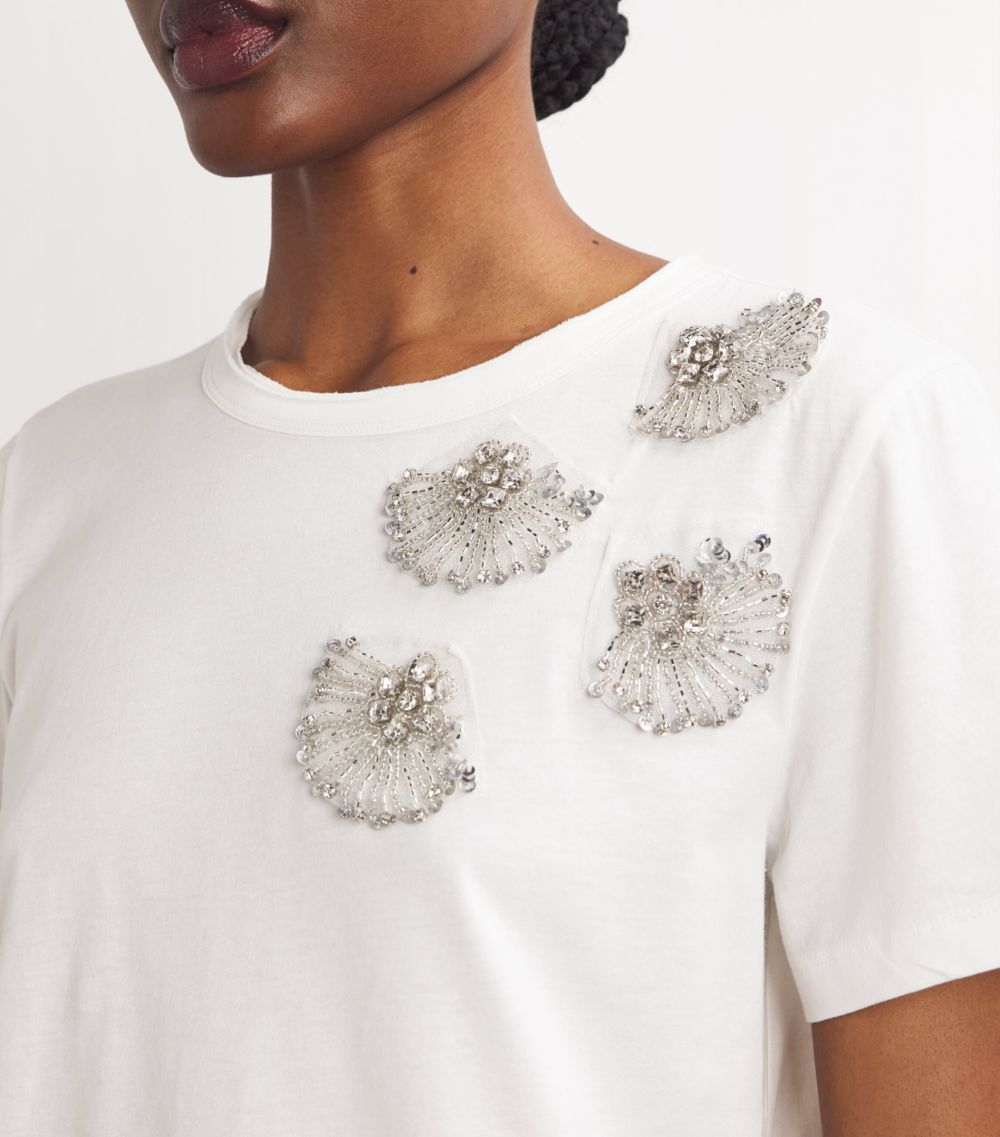 Max & Co. Max & Co. Cotton Embellished T-Shirt