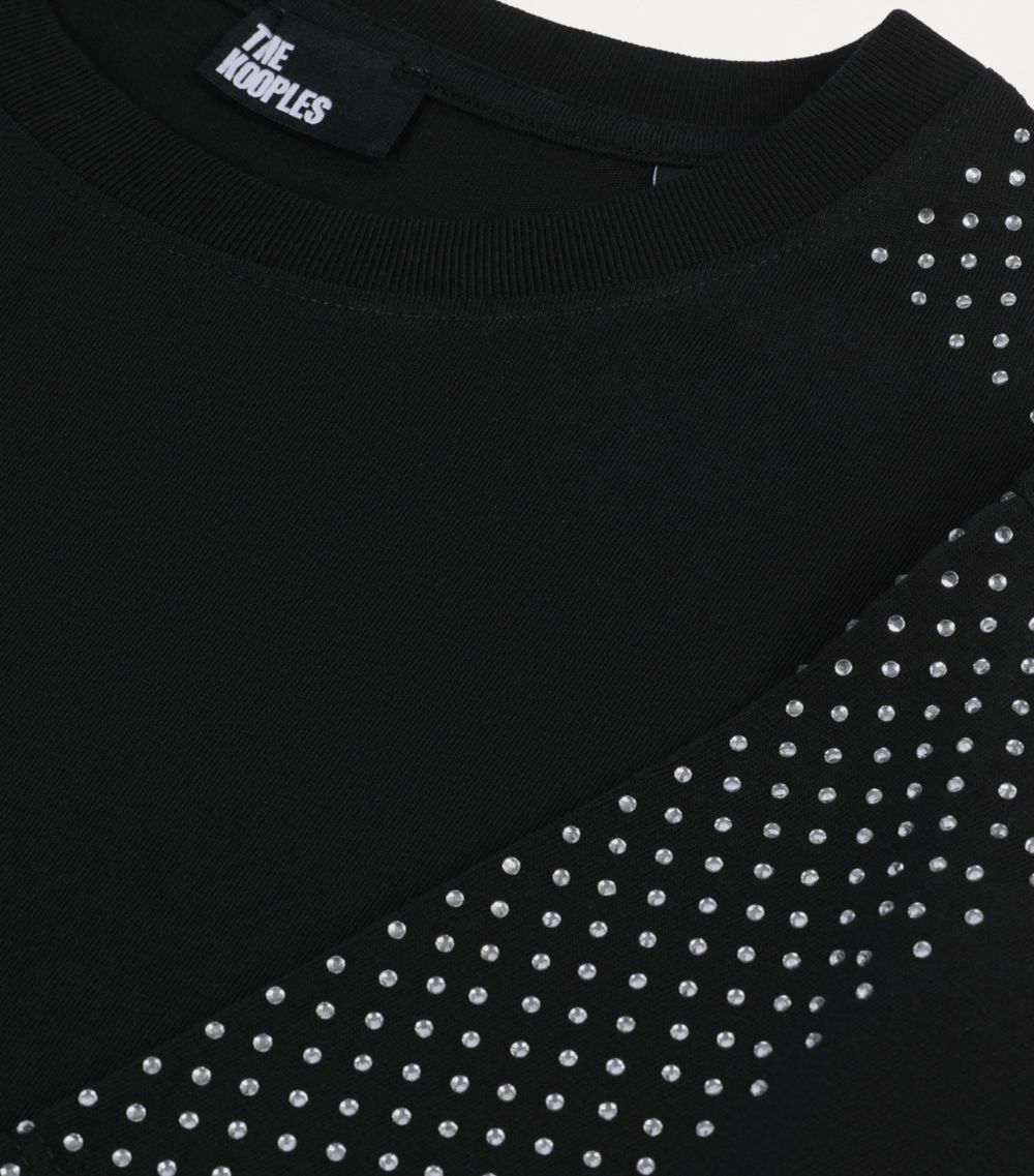 The Kooples The Kooples Cotton Rhinestone-Embellished T-Shirt