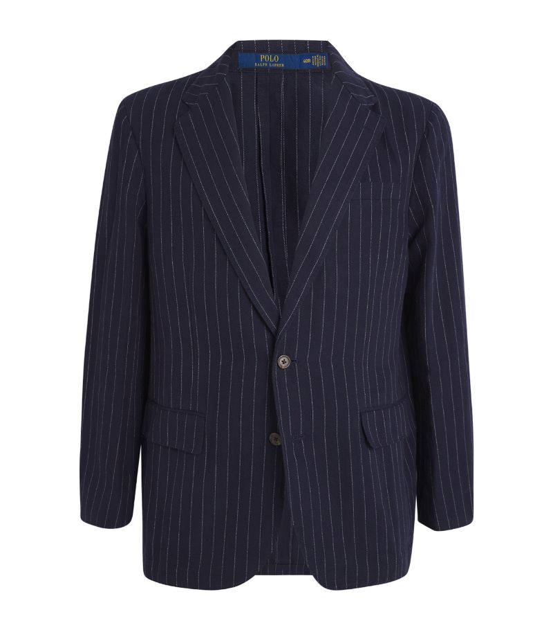 Polo Ralph Lauren Polo Ralph Lauren X Wimbledon Cotton-Linen Pinstripe Blazer