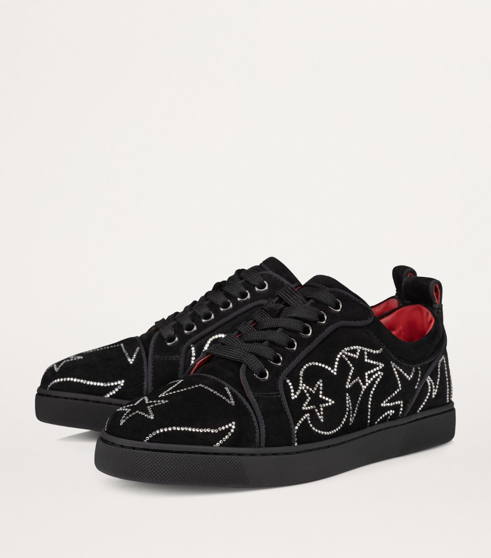 Christian Louboutin Christian Louboutin Giddy Vieira Strass Velour Sneakers