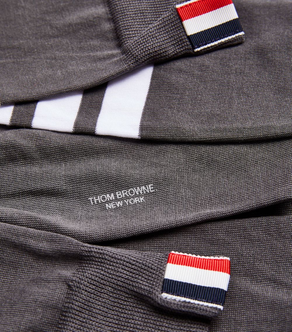 Thom Browne Thom Browne 4-Bar Over-Calf Socks