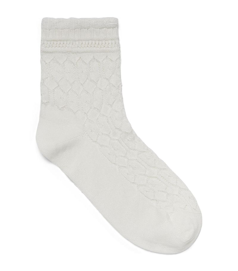 Gucci Gucci Kids Cotton Rhombus Gg Socks