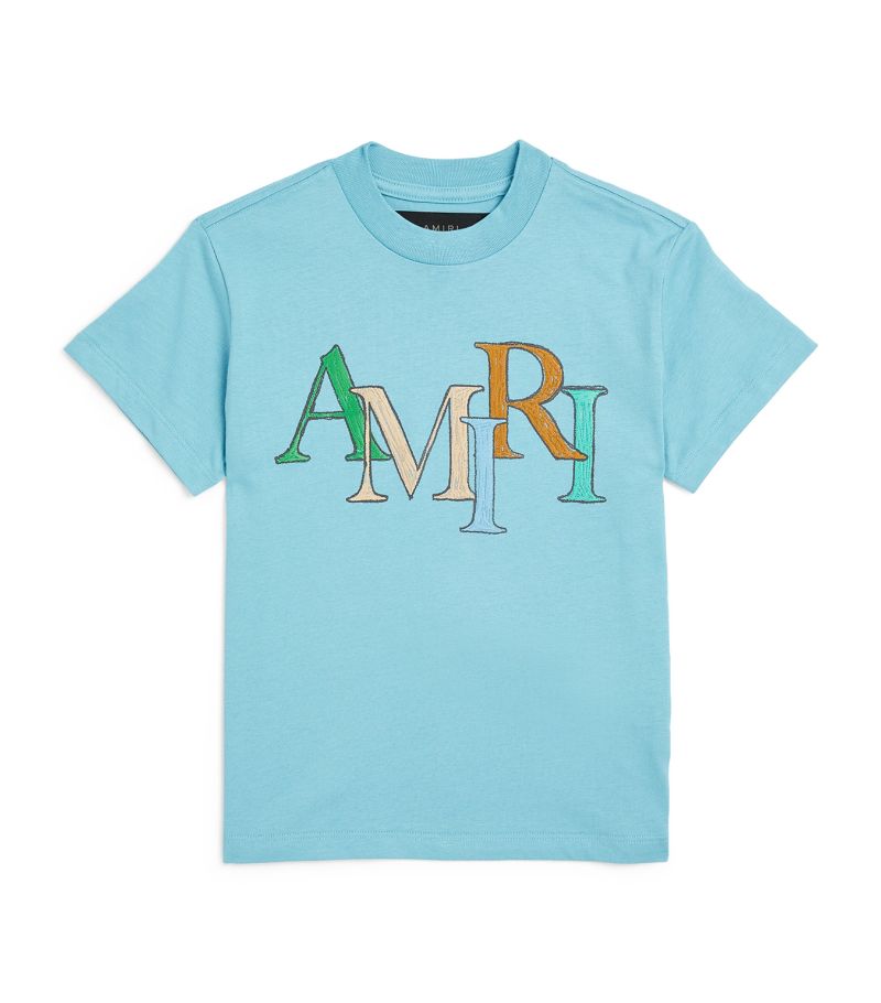 Amiri Kids Amiri Kids Staggered Logo T-Shirt (4-12 Years)