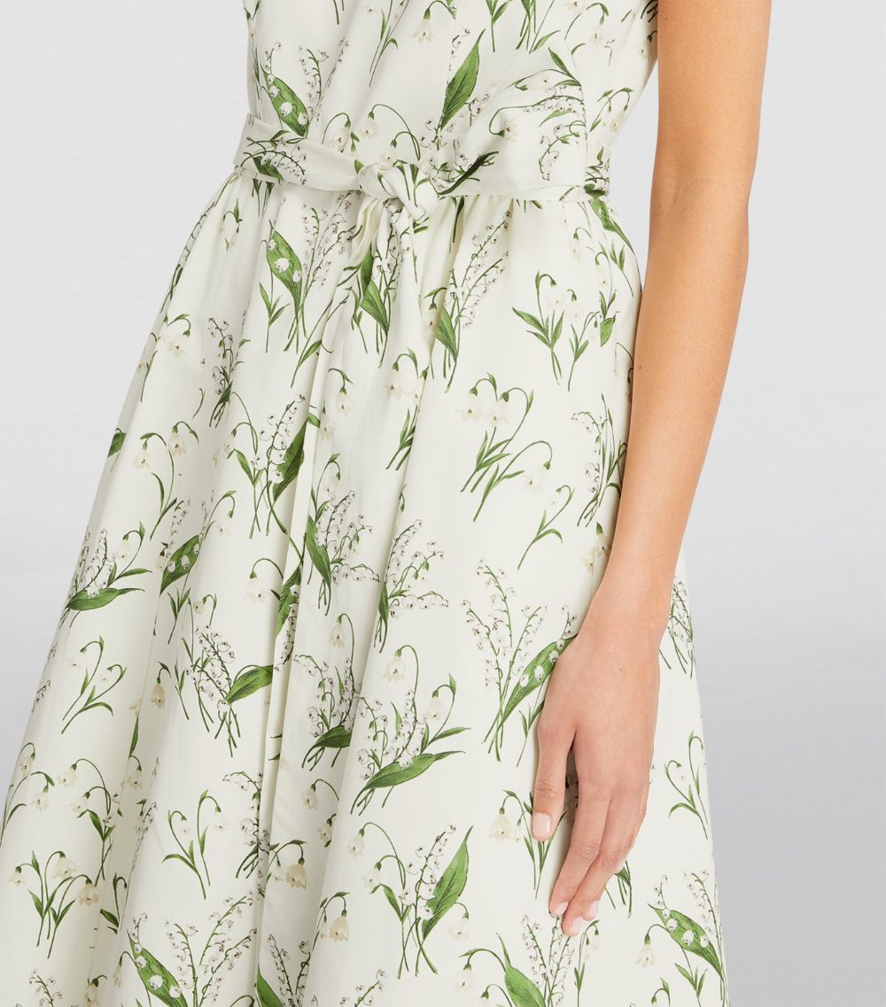 Carolina Herrera Carolina Herrera Floral Print Midi Dress