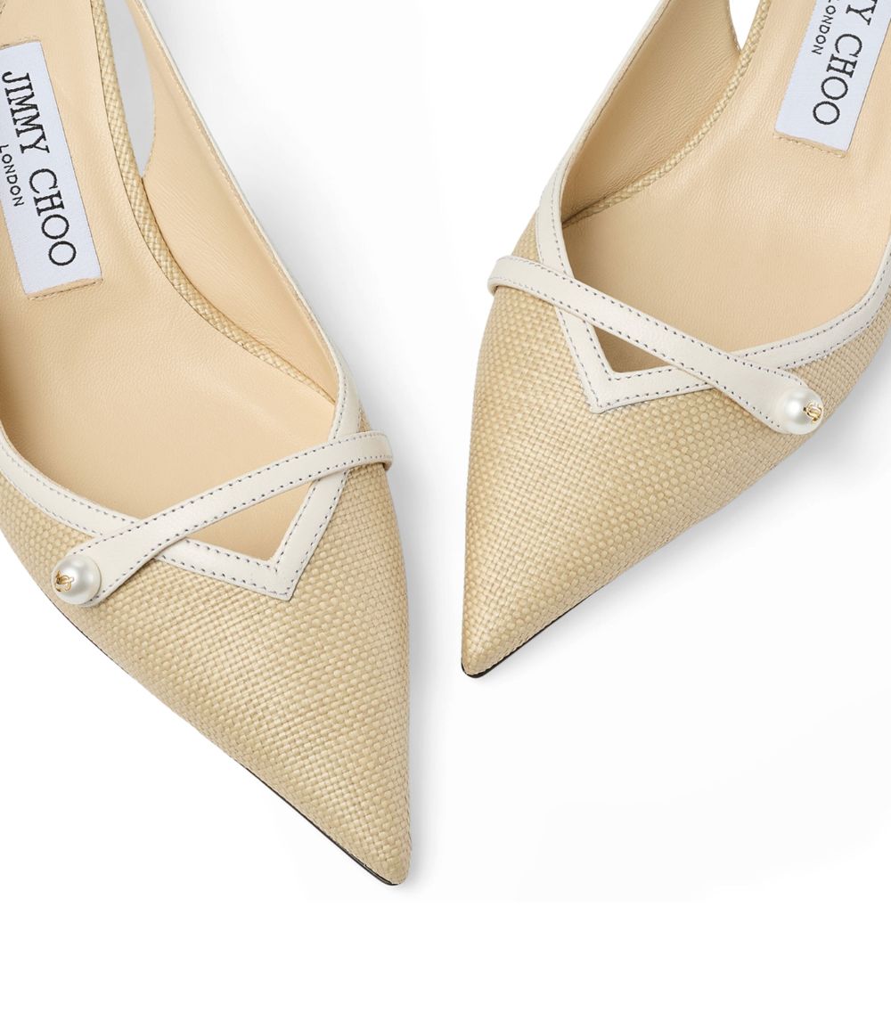 Jimmy Choo Jimmy Choo Amita 45 Jute Slingback Pumps