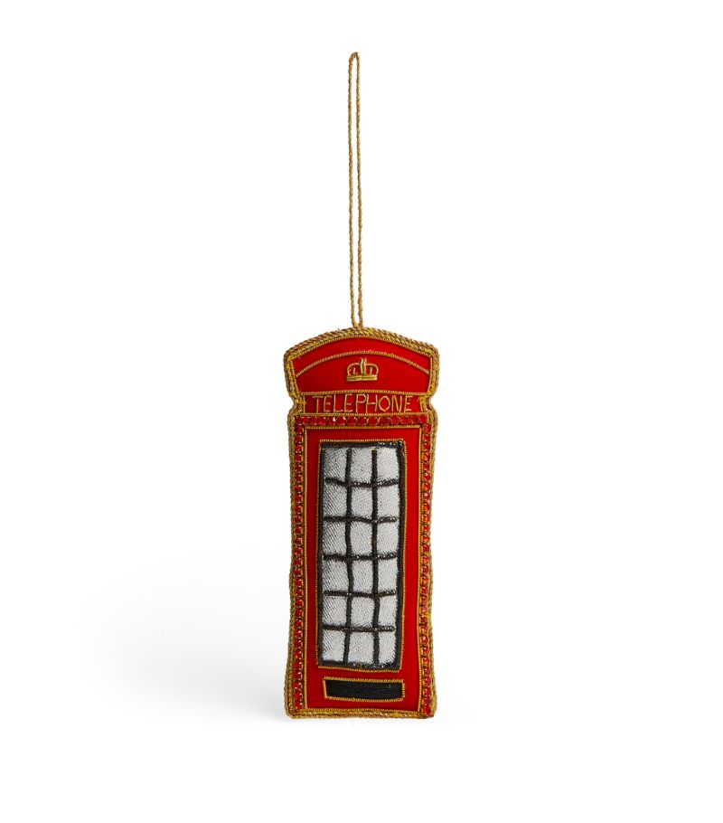 Tinker Tailor Tinker Tailor Crystal-Trim Telephone Box Tree Decoration